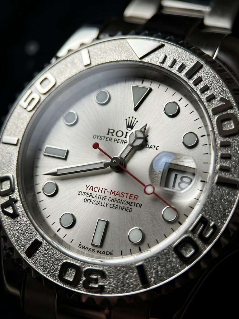 Nautical Master Rotating Bezel Watch Silver Sunray Dial | Sport Steel Bracelet