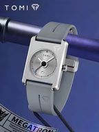 TOMI T-022 Tank Dial Watch White Magnetic Silicone Strap Unisex Quartz Sevensi