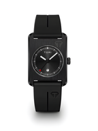 TOMI T-022 Tank Dial Watch Black Magnetic Silicone Strap Unisex Quartz Sevensi