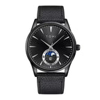 TOMI T-024 Magnetic Strap Luxury Watch Black Edition Quartz Unisex Timepiece Sevensi