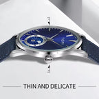 TOMI T-024 Magnetic Strap Luxury Watch Blue Edition Quartz Unisex Timepiece Sevensi
