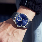 TOMI T-024 Magnetic Strap Luxury Watch Blue Edition Quartz Unisex Timepiece Sevensi
