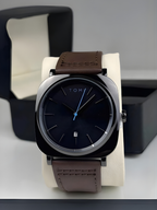 TOMI T-084 Men's Watch Quartz Date Leather Straps Sevensi