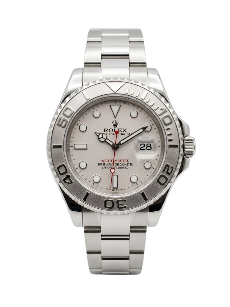 Nautical Master Rotating Bezel Watch Silver Sunray Dial | Sport Steel Bracelet