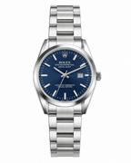 Midnight Cobalt Dress Watch Deep Navy Blue Dial | Polished Silver Steel Bracelet