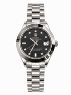 Graphite Imperial Dress Watch Dark Charcoal Dial | Diamond Crystal Markers