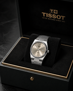 Rose Dusk Integrated Sport Watch Warm Champagne Sunray Dial | H-Link Steel Bracelet